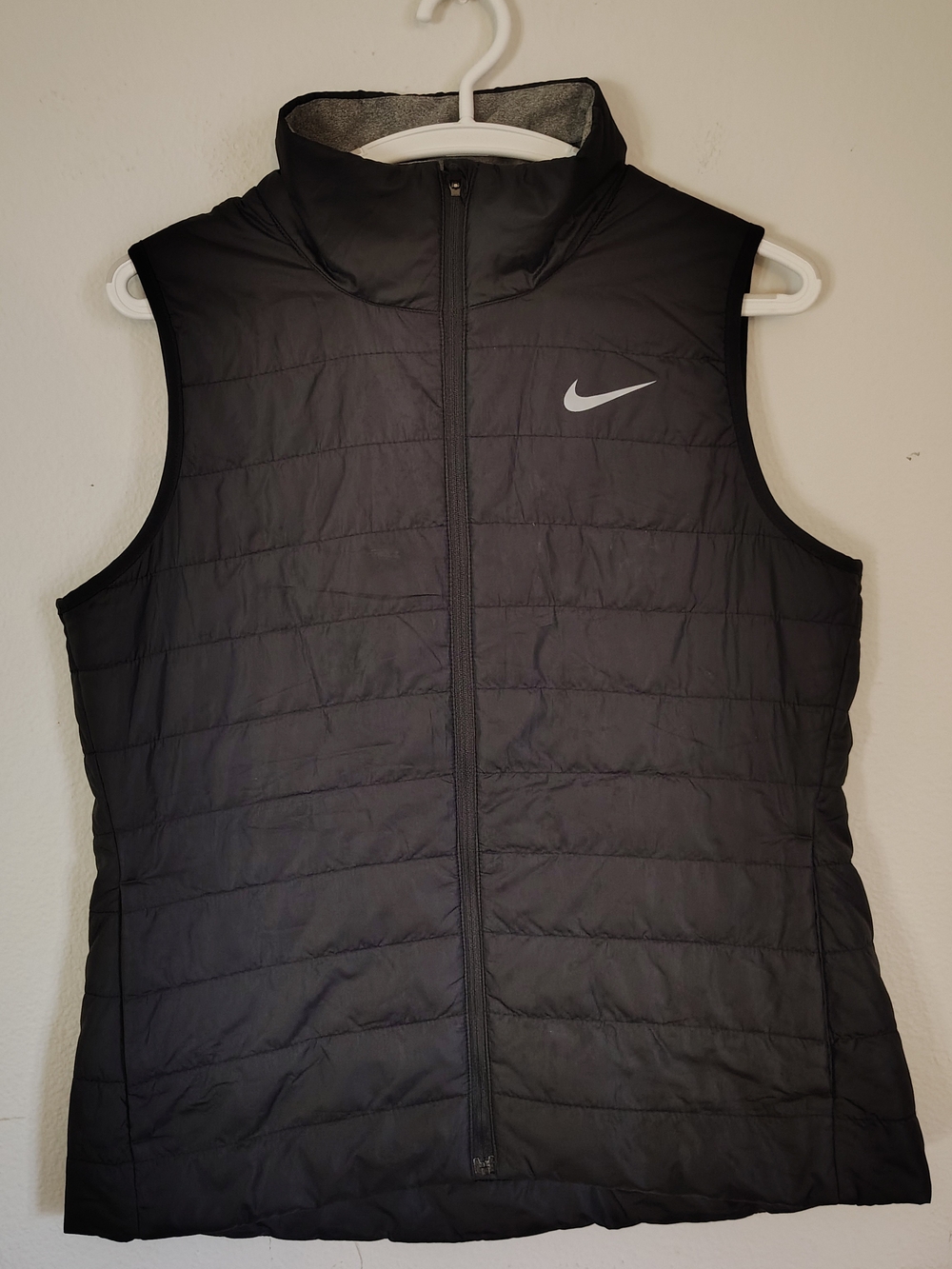 Nike Golf Black Full Zip Puffer Vest Womens Size M